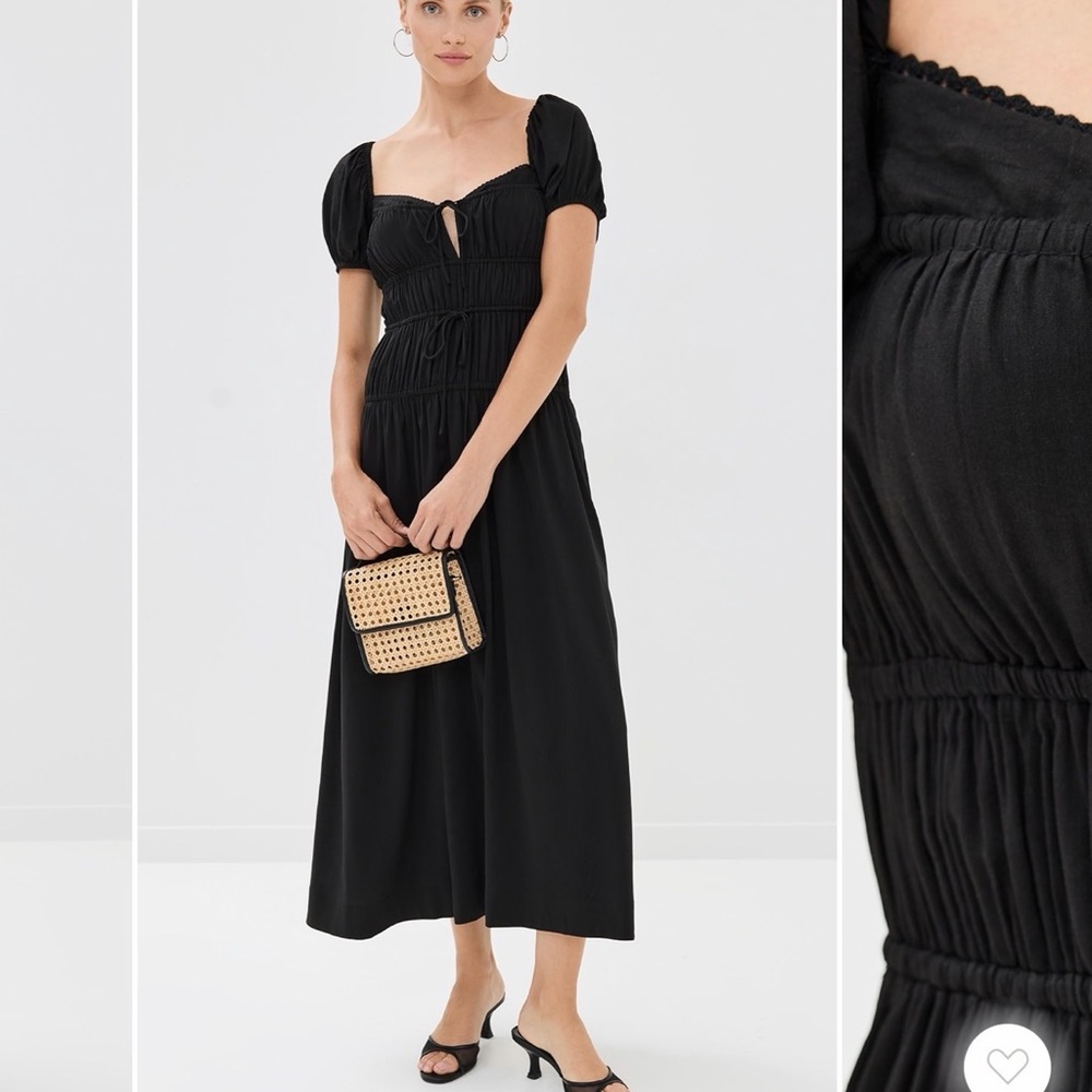 NWT Reformation Rhett Dress Black